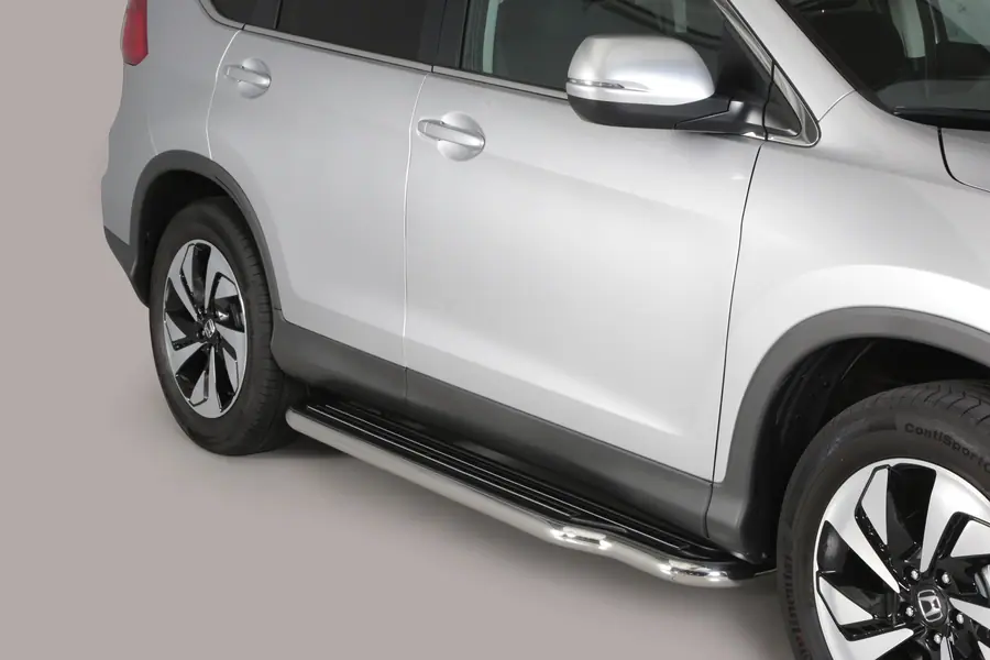 Long side steps ø50, mirror polished — Honda CR-V (2016–2018)