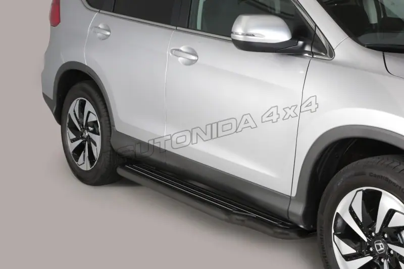 Long side steps ø50, black — Honda CR-V (2016–2018)