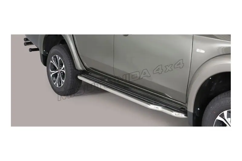Extra-long side steps ø50, mirror polished — Fiat Fullback (2015–)
