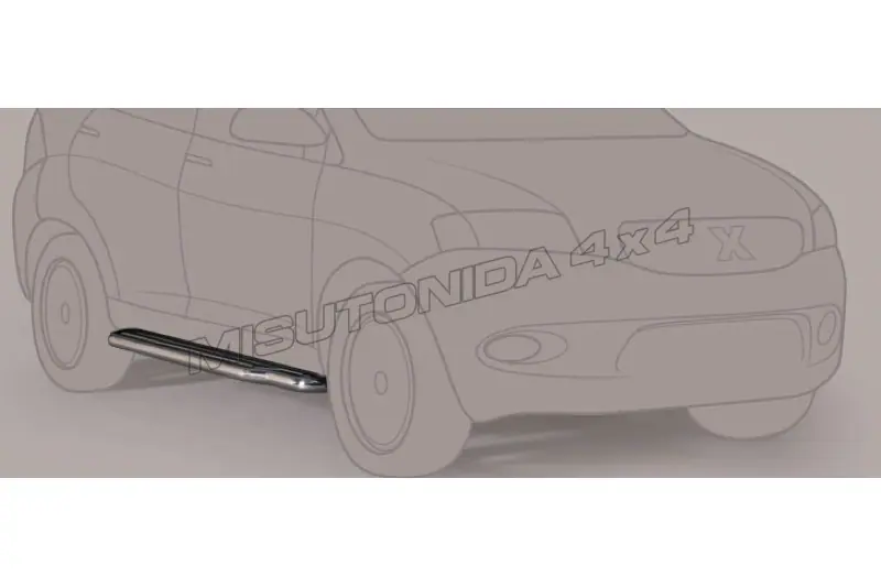 Пороги длинные ø50, полированная — Opel Monterey