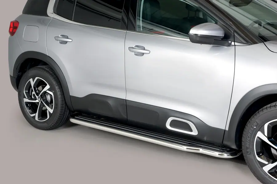 Пороги длинные ø50, полированная — Citroën C5 Aircross (2019–)