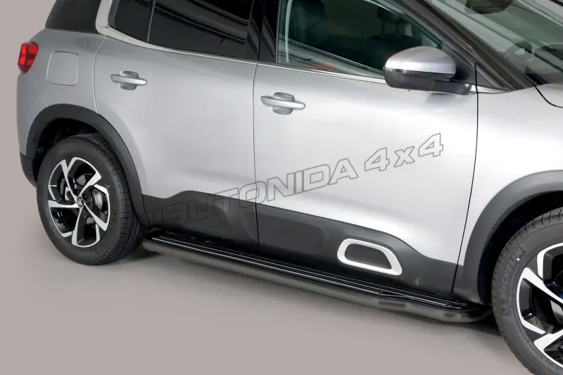 Пороги длинные ø50, чёрная — Citroën C5 Aircross (2019–)