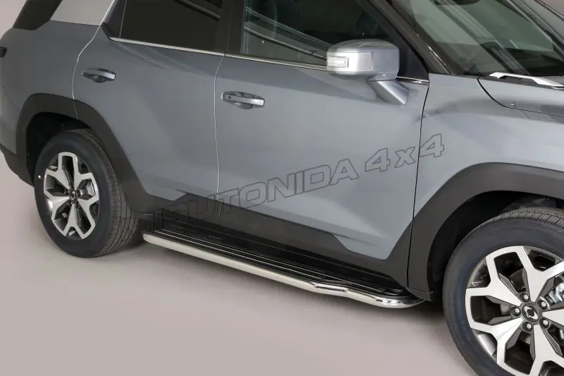 Long side steps ø50, mirror polished — SsangYong Torres (2023–)