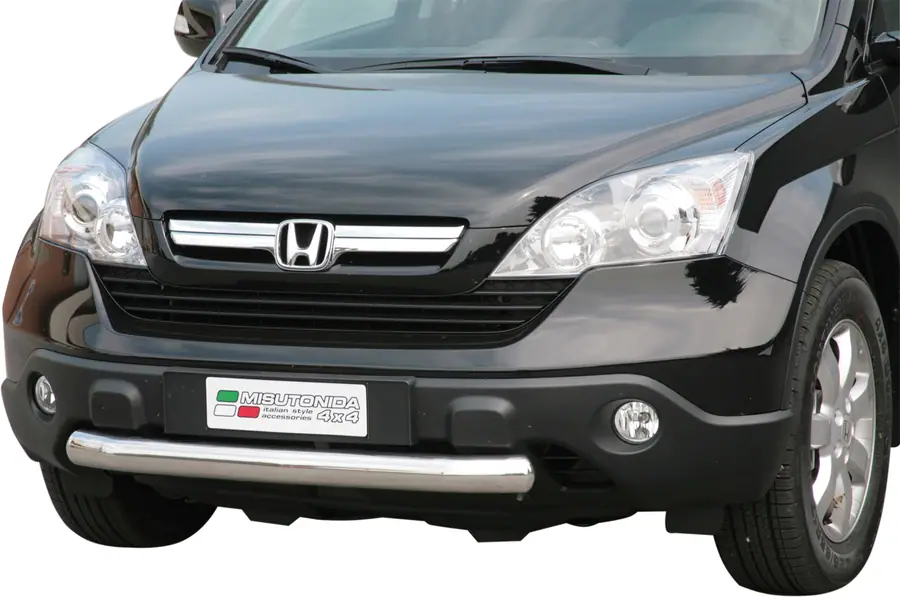 Front protection ø76, mirror polished — Honda CR-V (2007–2009)