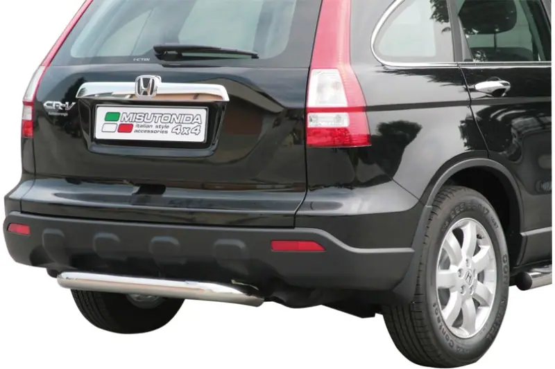 Central rear protection ø76, mirror polished — Honda CR-V (2007–2009)