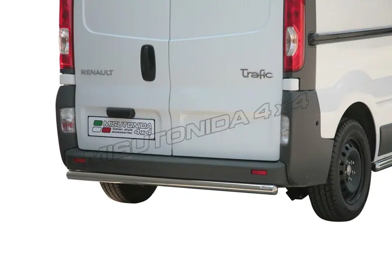Центральная задняя защита ø63, полированная — Renault Trafic (2001–2014)