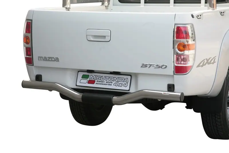 Задняя защита ø76, полированная — Mazda BT-50 (2009–2012)