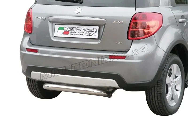 Центральная задняя защита ø63, полированная — Suzuki SX4 (2009–2012)
