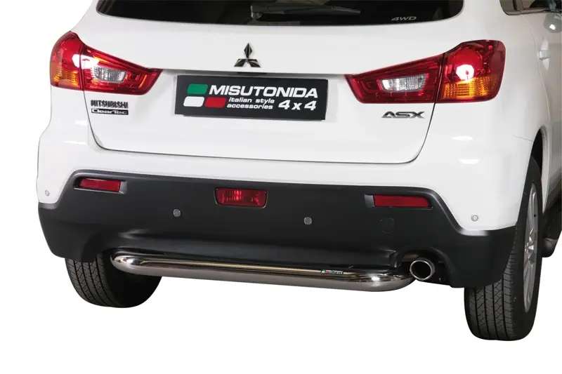 Центральная задняя защита ø76, полированная — Mitsubishi ASX (2010–2013)