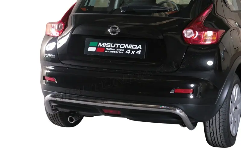 Центральная задняя защита ø50, полированная — Nissan Juke (2010–2014)