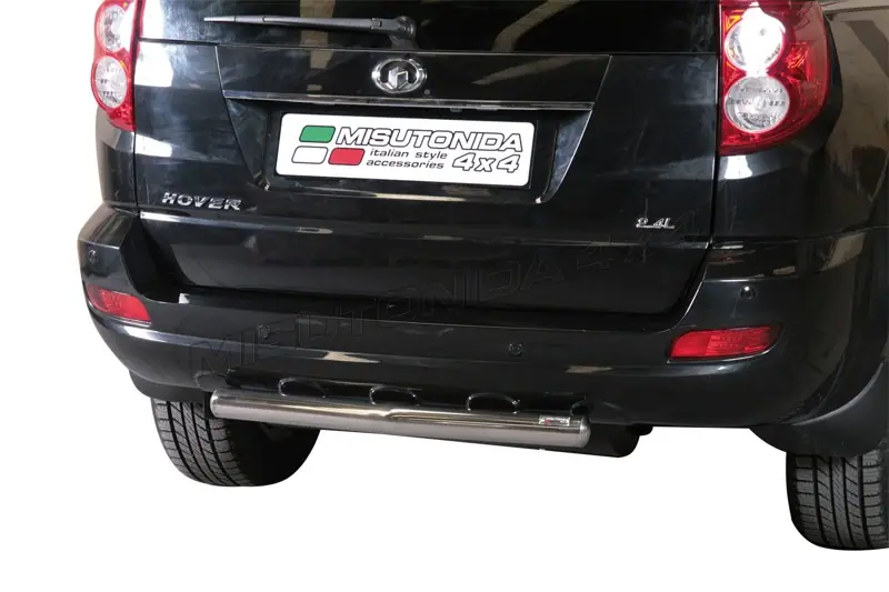 Central rear protection ø63, mirror polished — Great Wall Hover 10 (2010–)