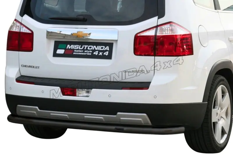 Full-width rear protection ø63, black — Chevrolet Orlando (2011–)