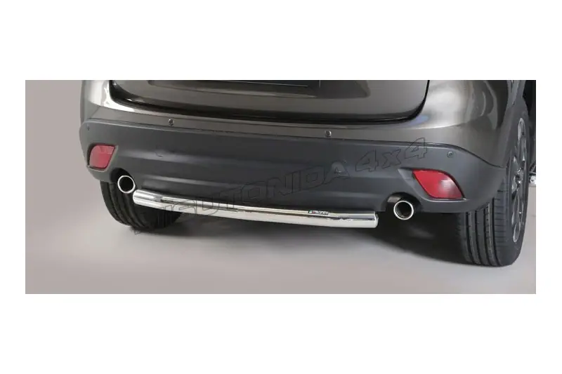 Central rear protection ø63, mirror polished — Mazda CX-5 (2015–2016)