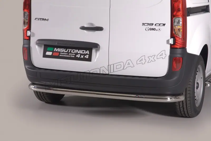 Задняя защита во всю ширину ø63, полированная — Mercedes-Benz Citan (2012–2020)