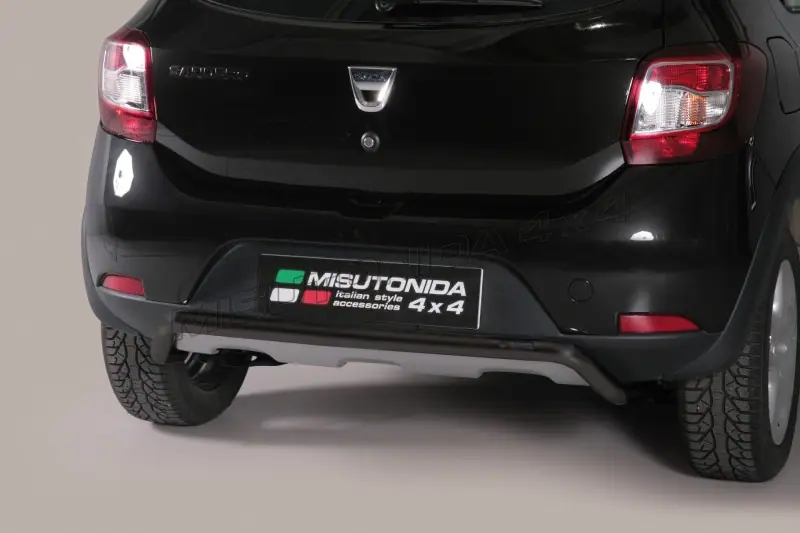 Центральная задняя защита ø50, чёрная — Dacia Sandero Stepway (2013–2020)