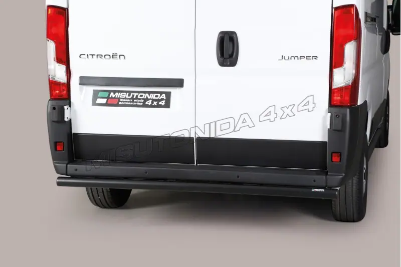 Full-width rear protection ø63, black — Citroën Jumper (2006–2016)