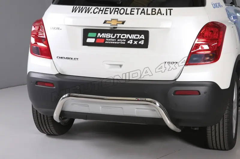 Central rear protection ø50, mirror polished — Chevrolet Trax (2013–)