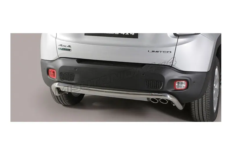 Центральная задняя защита ø50, полированная — Jeep Renegade (2014–2018)