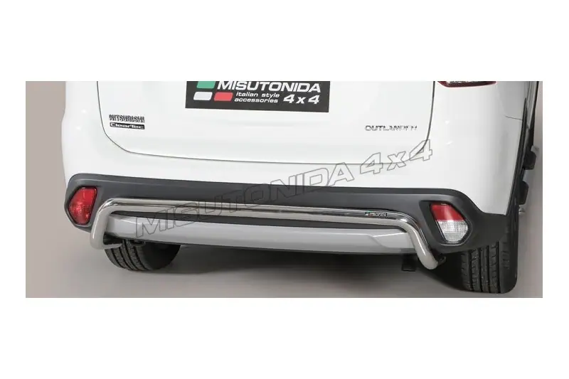 Центральная задняя защита ø50, полированная — Mitsubishi Outlander (2015–2018)