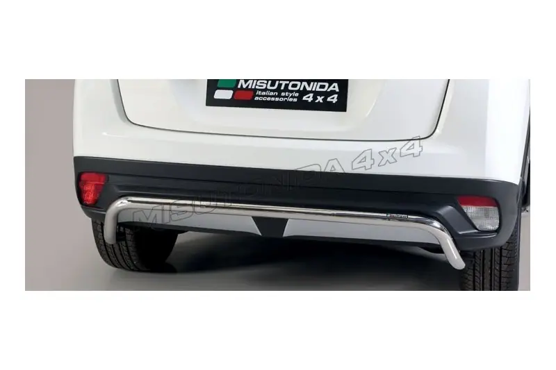 Центральная задняя защита ø50, полированная — Mitsubishi Eclipse Cross (2017–)