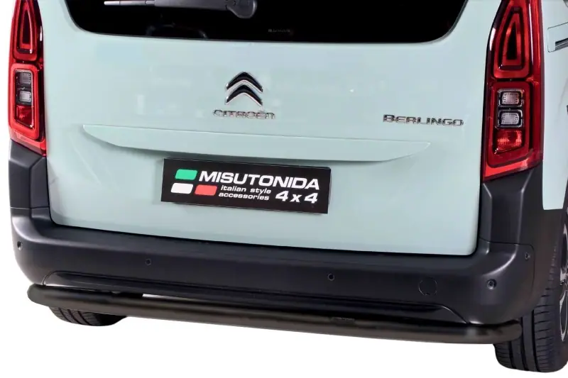 Задняя защита во всю ширину ø63, чёрная — Citroën Berlingo Van (2019–)