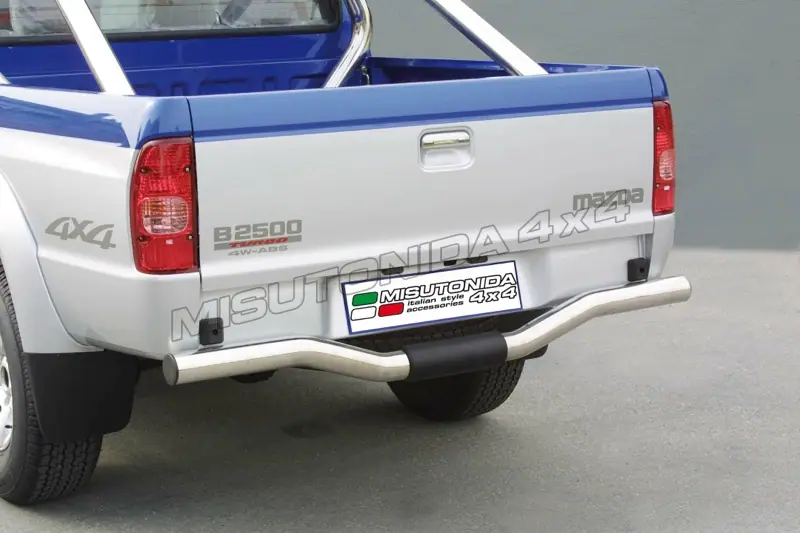 Rear protection ø76, mirror polished — Mazda B2500 (1999–2003)