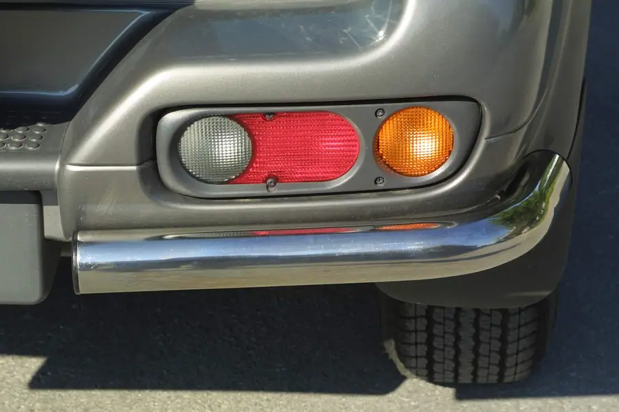 Angular rear protections ø63, mirror polished — Nissan Terrano (2000–2002)