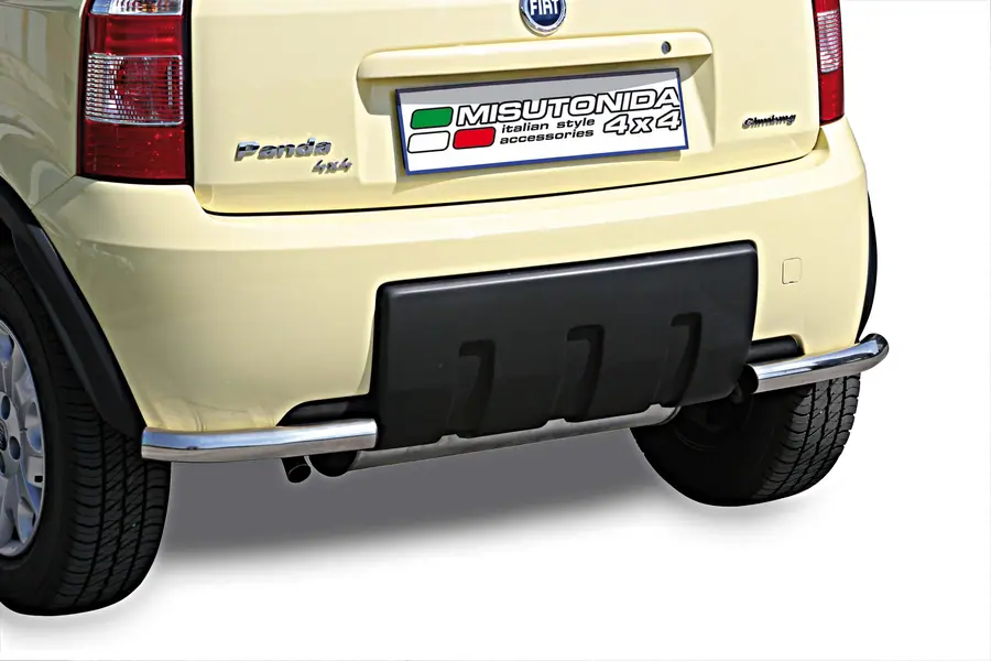 Угловая задняя защита ø50, полированная — Fiat Panda 4X4 (2005–2012)