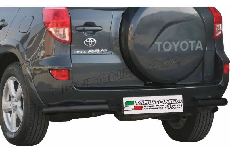 Angular rear protections ø63, black — Toyota RAV4 (2006–2010)