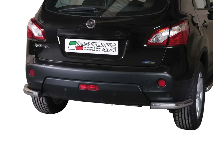 Tagakaitse nurgad, keevitatud otstega ø63, poleeritud — Nissan Qashqai (2010–2013)