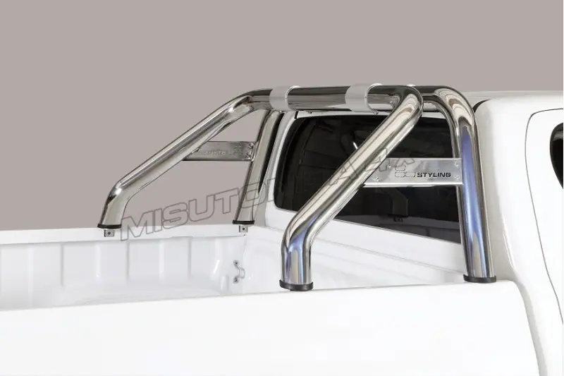 Roll bar Design, graveeringuga ø76, poleeritud — Toyota Hilux (2015–)