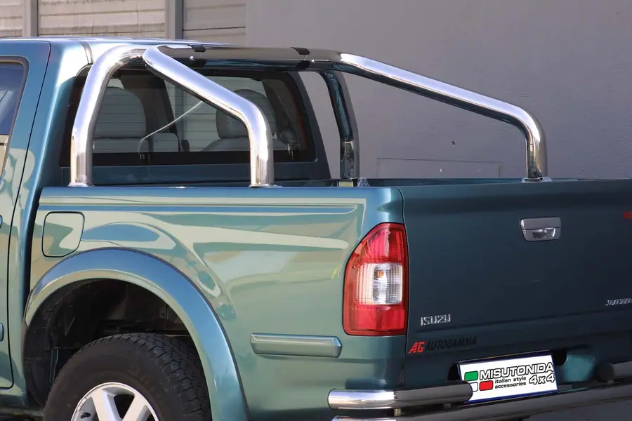 Roll bar kastikattele, 2 toru ø76, poleeritud — Isuzu D-Max (2004–2006)
