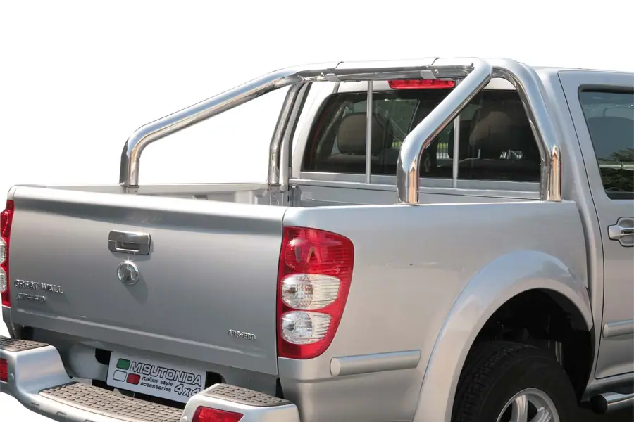 Roll bar kastikattele, 2 toru ø76, poleeritud — Great Wall Steed (2009–2011)