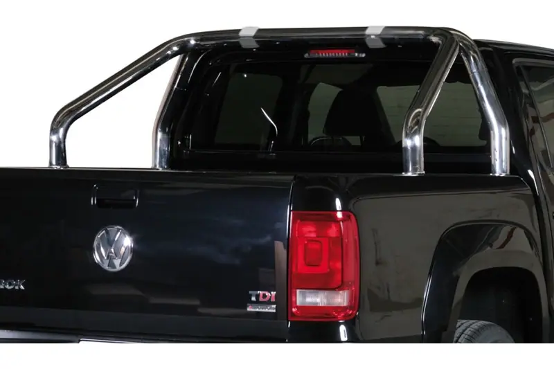 Roll bar kastikattele, 2 toru ø76, poleeritud — Volkswagen Amarok (2009–2016)