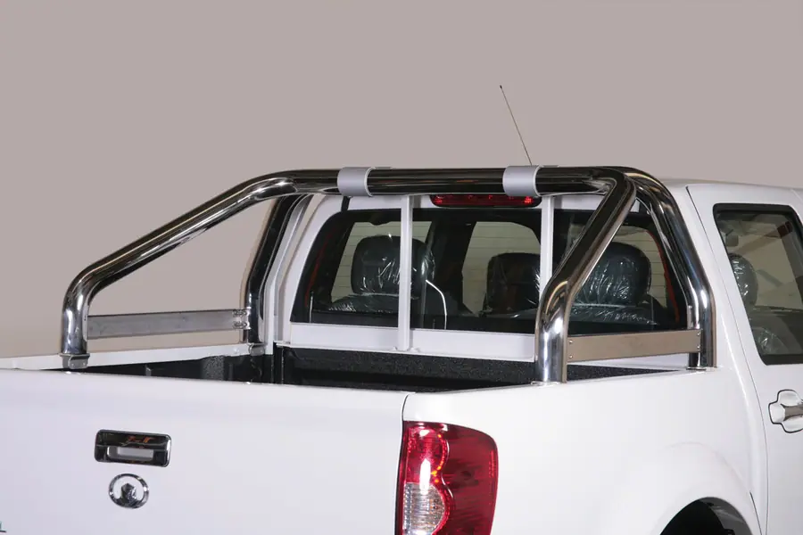 Roll bar for tonneau cover, 2 tubes ø76, mirror polished — Great Wall Steed (2011–)