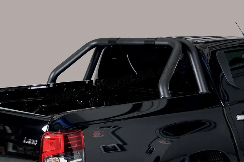 Roll bar for tonneau cover, 2 tubes ø76, black — Mitsubishi L200 (2015–2019)