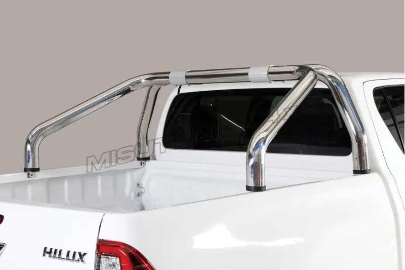 Roll bar kastikattele, 2 toru ø76, poleeritud — Toyota Hilux (2015–)