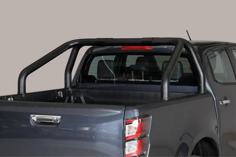 Roll bar for tonneau cover, 2 tubes ø76, black — Isuzu D-Max (2020–)