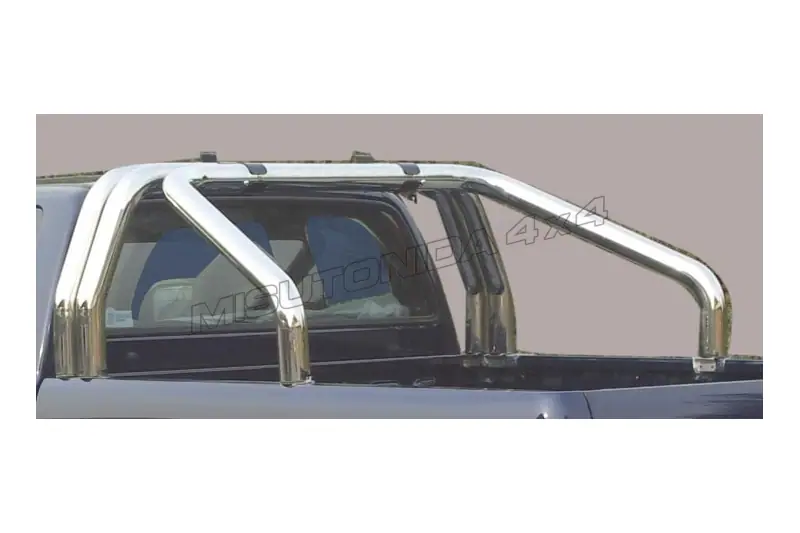 Roll bar kastikattele, 3 toru ø76, poleeritud — Isuzu D-Max (2004–2006)