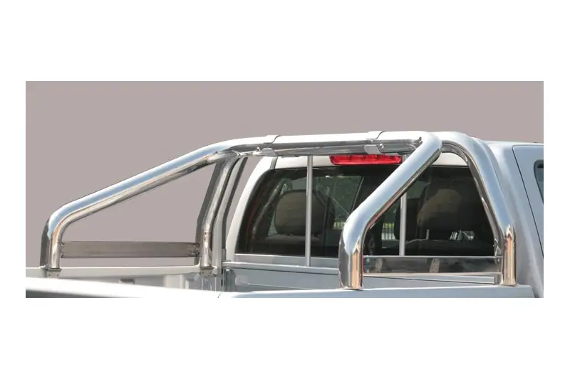 Roll bar kastikattele, 2 toru, graveeringuga ø76, poleeritud — Mitsubishi L200 (1993–1996)