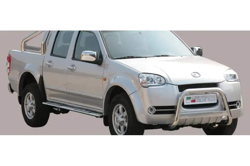 Roll bar kastikattele, 3 toru, graveeringuga ø76, poleeritud — Great Wall Steed (2009–2011)
