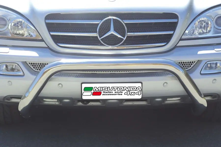Esikaitseraud Super ø76, poleeritud — Mercedes-Benz ML (2002–2005)