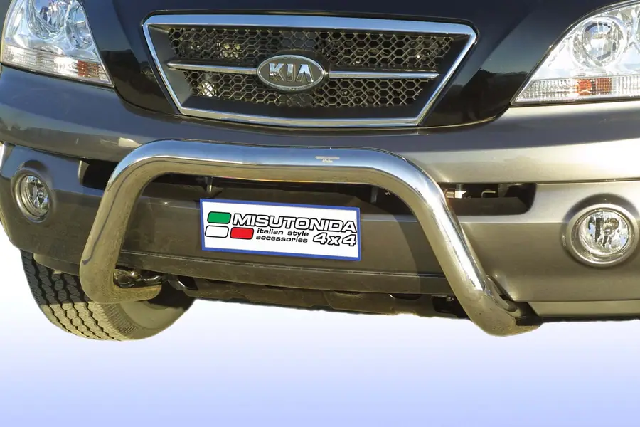Super bar ø76, mirror polished — Kia Sorento (2002–2006)