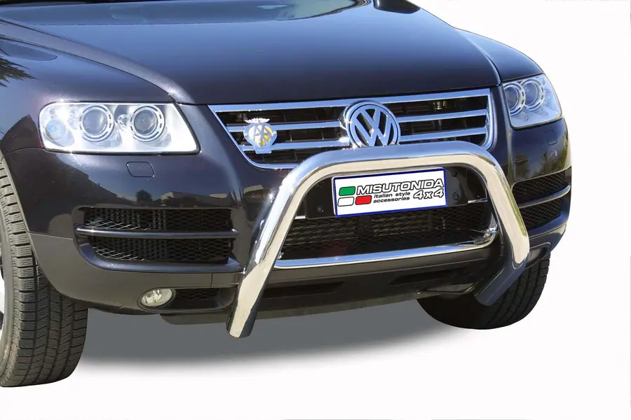 Esikaitseraud Super ø76, poleeritud — Volkswagen Touareg (–2007)