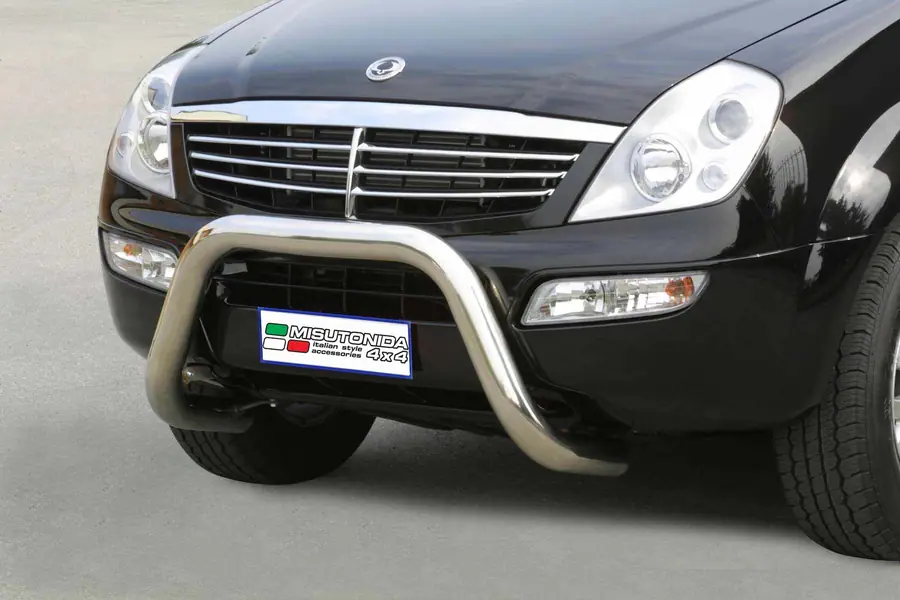 Esikaitseraud Super ø76, poleeritud — SsangYong Rexton (2004–2006)