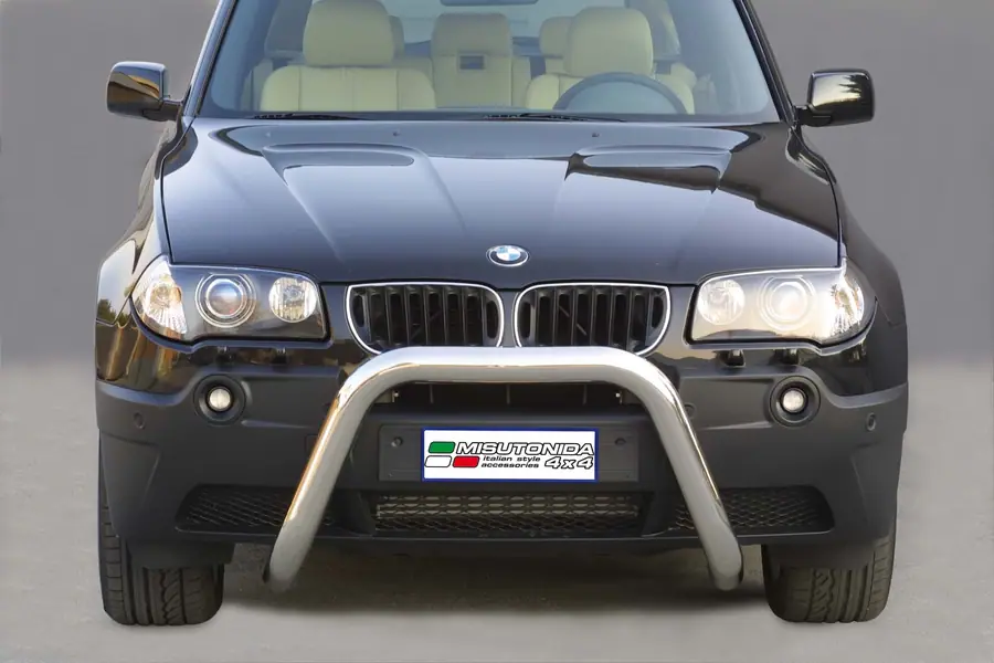Esikaitseraud Super ø76, poleeritud — BMW X3 (2003–)