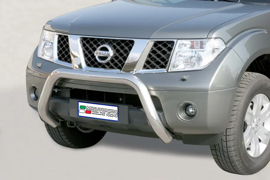 Super bar ø76, mirror polished — Nissan Pathfinder (2005–2010)