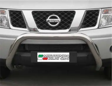 Super bar ø76, mirror polished — Nissan Navara (2005–2010)