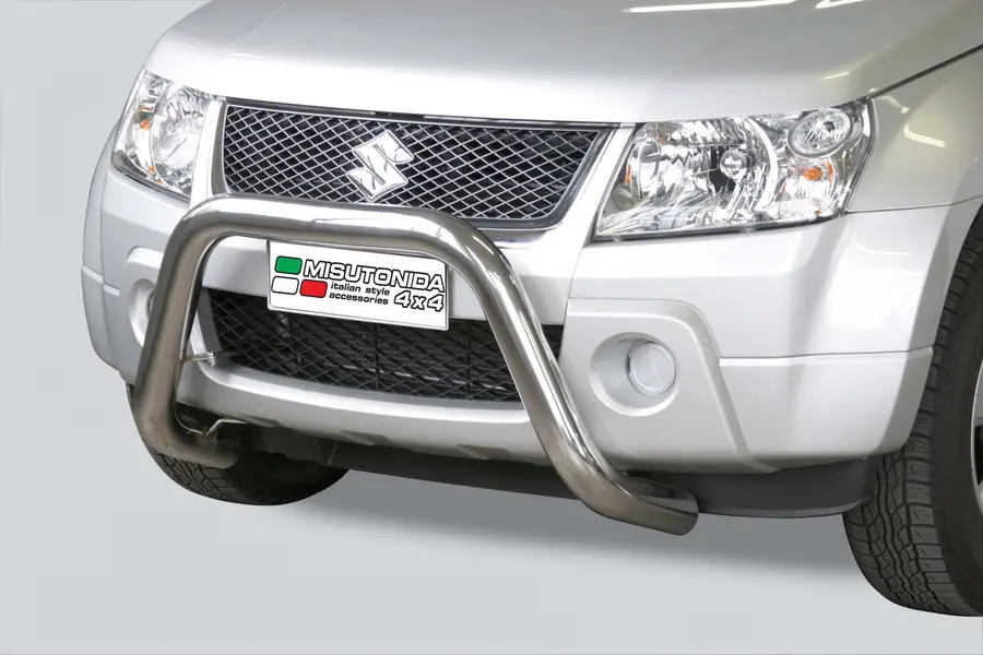 Esikaitseraud Super ø76, poleeritud — Suzuki Grand Vitara (2005–2008)