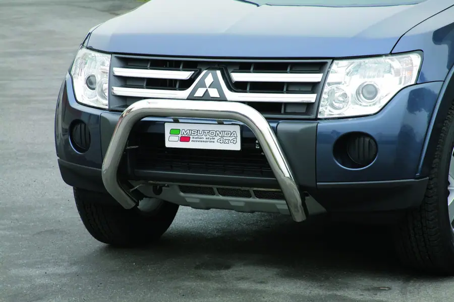 Super bar ø76, mirror polished — Mitsubishi Pajero (2007–2014)